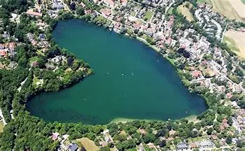 Der Weßlinger See aus der Luft fotografiert