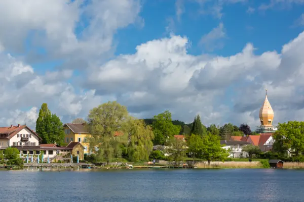 Blick aufs Ufer Weßlinger See
